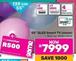 Game Hisense 55" QLED Smart TV offer