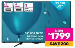 Game TELEFUNKEN 32" HD LED TV offer