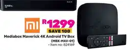 Game Mediabox Maverick 4K Android TV Box offer