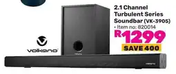Game Volkano 2.1 Channel Turbulent Series Soundbar offer
