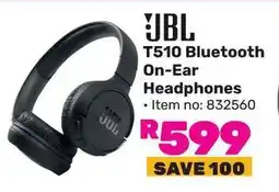 Game JBL T510 Bluetooth On-Ear Headphones offer