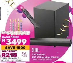 Game JBL 3.1 Channel 250 W Soundbar offer