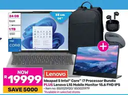 Game Lenovo Ideapad 15 Intel Core i7 Processor Bundle PLUS Lenovo L15 Mobile Monitor 15.6 FHD IPS offer