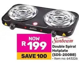 Game Sunbeam Double Spiral Hotplate offer