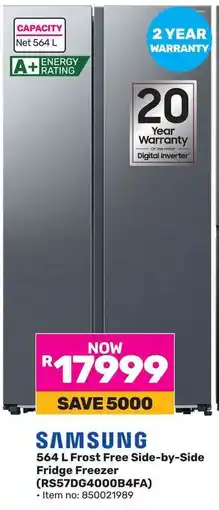 Game SAMSUNG Frost Free Side-by-Side Fridge Freezer offer