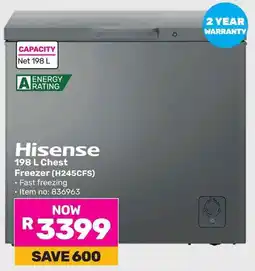 Game Hisense Chest Freezer offer