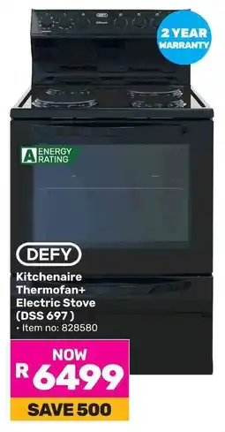 Game DEFY Kitchenaire Thermofan+ Electric Stove offer