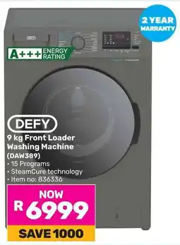 Game DEFY Front Loader Washing Machine offer