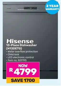 Game Hisense 13-Place Dishwasher offer