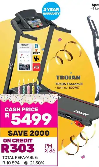 Game TROJAN TR105 Treadmill offer