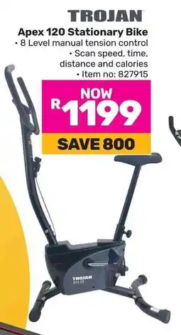 Game TROJAN Apex 120 Stationary Bike offer