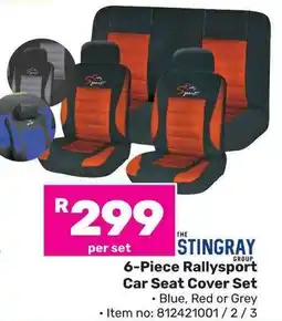 Game STINGRAY Rallysport Car Seat Cover Set offer