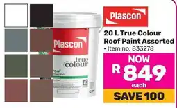 Game Plascon True Colour Roof Paint Assorted offer