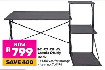 Game KOGA Levels Study Desk offer