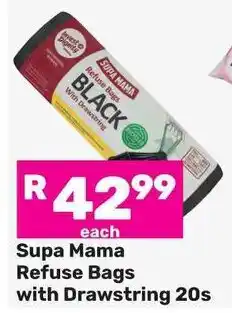 Game Supa Mama Refuse Bags with Drawstring offer