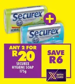 Shoprite SECUREX HYGIENE SOAP 175g offer
