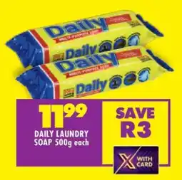 Shoprite DAILY LAUNDRY SOAP 500g each offer