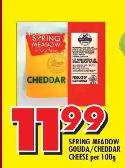 Shoprite SPRING MEADOW GOUDA/CHEDDAR CHEESE per 100g offer
