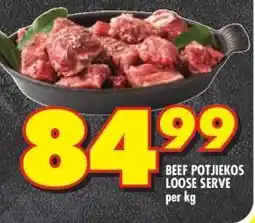 Shoprite BEEF POTJIEKOS (LOOSE SERVE) offer