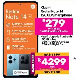 Game Xiaomi Redmi Note 14 128 GB Smartphone offer