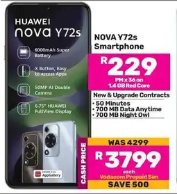 Game HUAWEI NOVA Y72s Smartphone offer