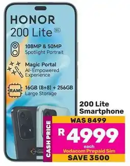 Game HONOR 200 Lite Smartphone offer