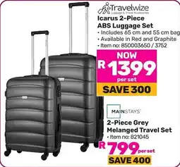 Game Travelwize Icarus ABS Luggage Set offer