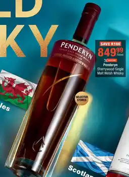 Checkers Penderyn Sherrywood Single Malt Welsh Whisky offer