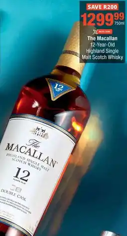 Checkers The Macallan 12-Year-Old Highland Single Malt Scotch Whisky offer