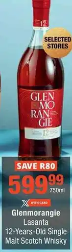 Checkers Glenmorangie Lasanta 12-Years-Old Single Malt Scotch Whisky offer