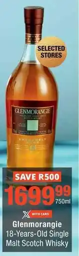 Checkers Glenmorangie 18-Years-Old Single Malt Scotch Whisky offer
