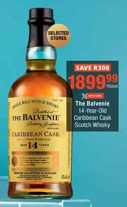 Checkers The Balvenie 14-Year-Old Caribbean Cask Scotch Whisky offer
