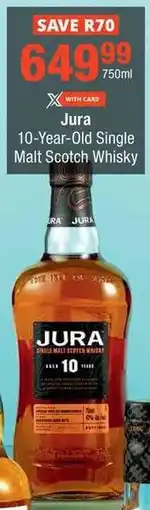Checkers Jura 10-Year-Old Single Malt Scotch Whisky offer