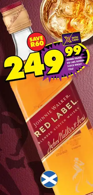 Shoprite Liquor Johnnie walker red label blended scotch whisky offer