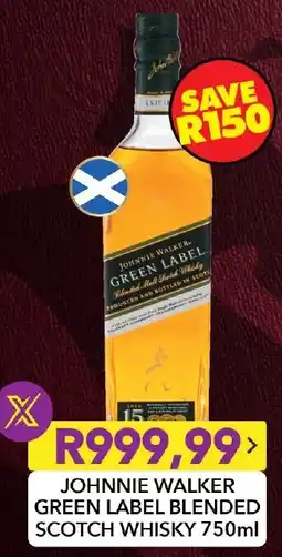 Shoprite Liquor Johnnie walker green label blended scotch whisky offer