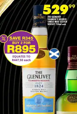 Shoprite Liquor The glenlivet founder's reserve single malt scotch whisky offer
