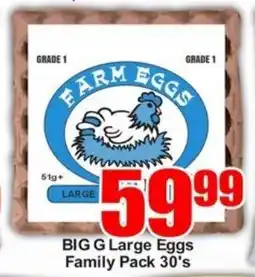 Three Star Cash and Carry BIG G Large Eggs Family Pack offer