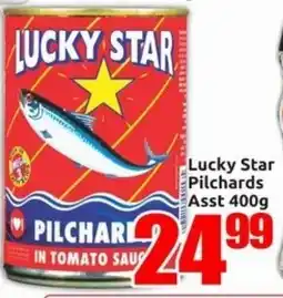 Three Star Cash and Carry Lucky Star Pilchards Asst offer