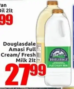 Three Star Cash and Carry Douglasdale Amasi Full Cream/ Fresh Milk offer