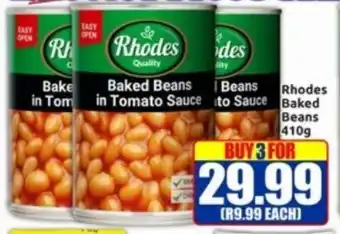 Three Star Cash and Carry Rhodes Baked Beans offer