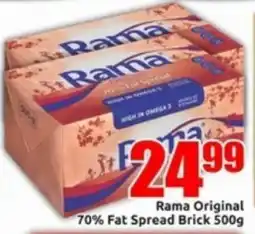 Three Star Cash and Carry Rama Original 70% Fat Spread Brick offer