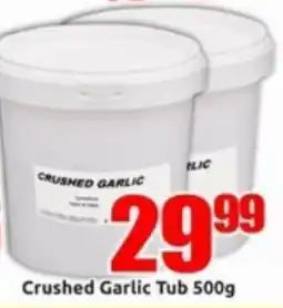 Three Star Cash and Carry Crushed Garlic Tub offer