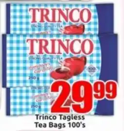Three Star Cash and Carry Trinco Tagless Tea Bags offer