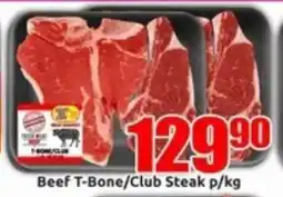 Three Star Cash and Carry Beef T-Bone/Club Steak offer