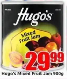 Three Star Cash and Carry Hugo's Mixed Fruit Jam offer