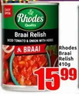 Three Star Cash and Carry Rhodes Braai Relish offer