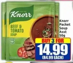 Three Star Cash and Carry Knorr Packet Soup Asst offer