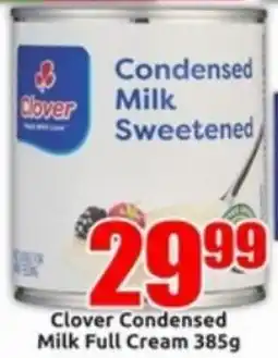Three Star Cash and Carry Clover Condensed Milk Full Cream offer