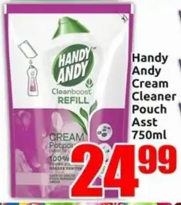 Three Star Cash and Carry Handy Andy Cream Cleaner Pouch Asst offer