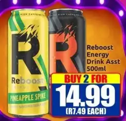 Three Star Cash and Carry Reboost Energy Drink Asst offer